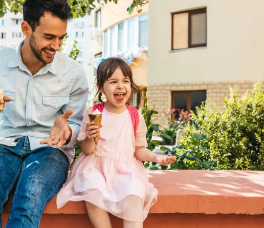 daddy daughter ice cream date