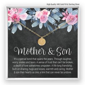 Mother and son necklace for Mother's day jewelry ideas