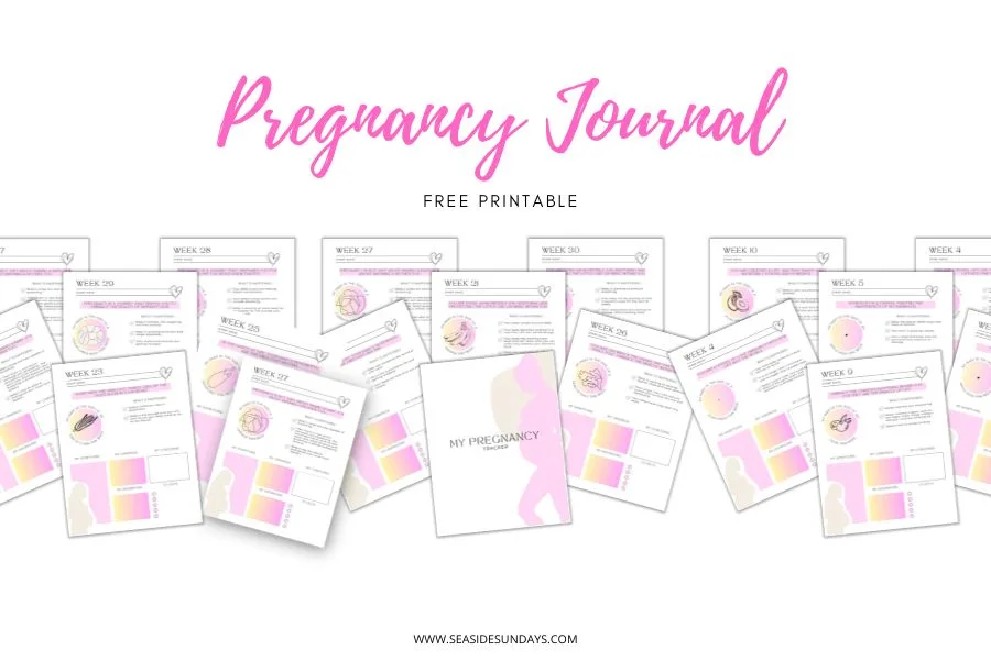 free printable pregnancy journal