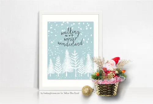 winter wonderland printable