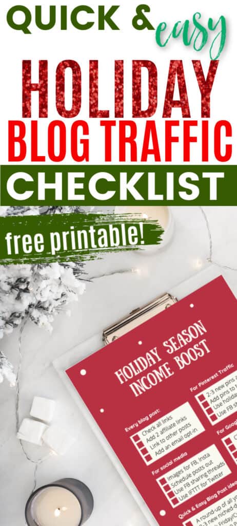 how to get blog traffic for the holidays