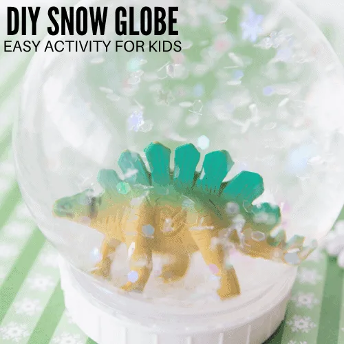 easy snow globe for kids to make 