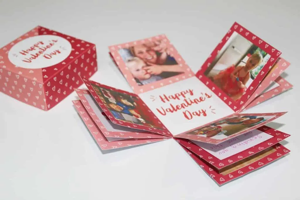 Valentine's Day explosion box craft for kids 