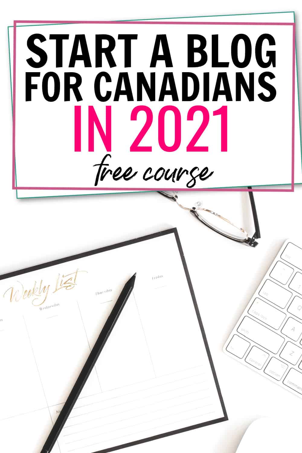 start a blog in Canada free course