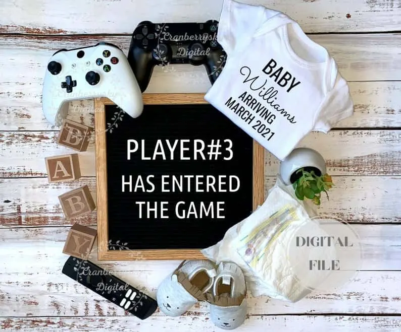 gamer pregnancy announcement