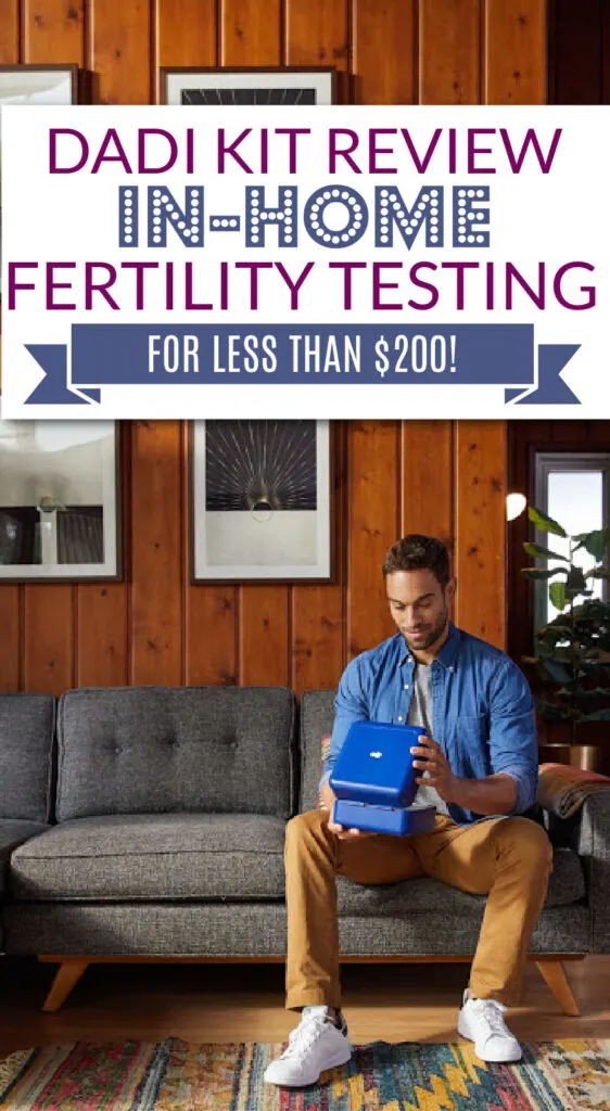 In home fertility testing for men with Dadi kit