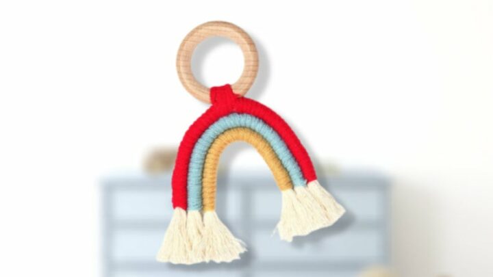 Image for Baby Macrame Rainbow Teether 
