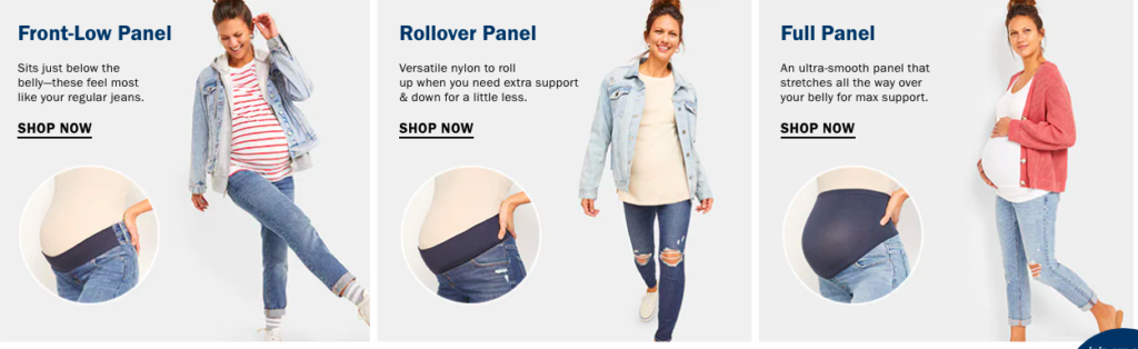 maternity jeans for a maternity capsule closet