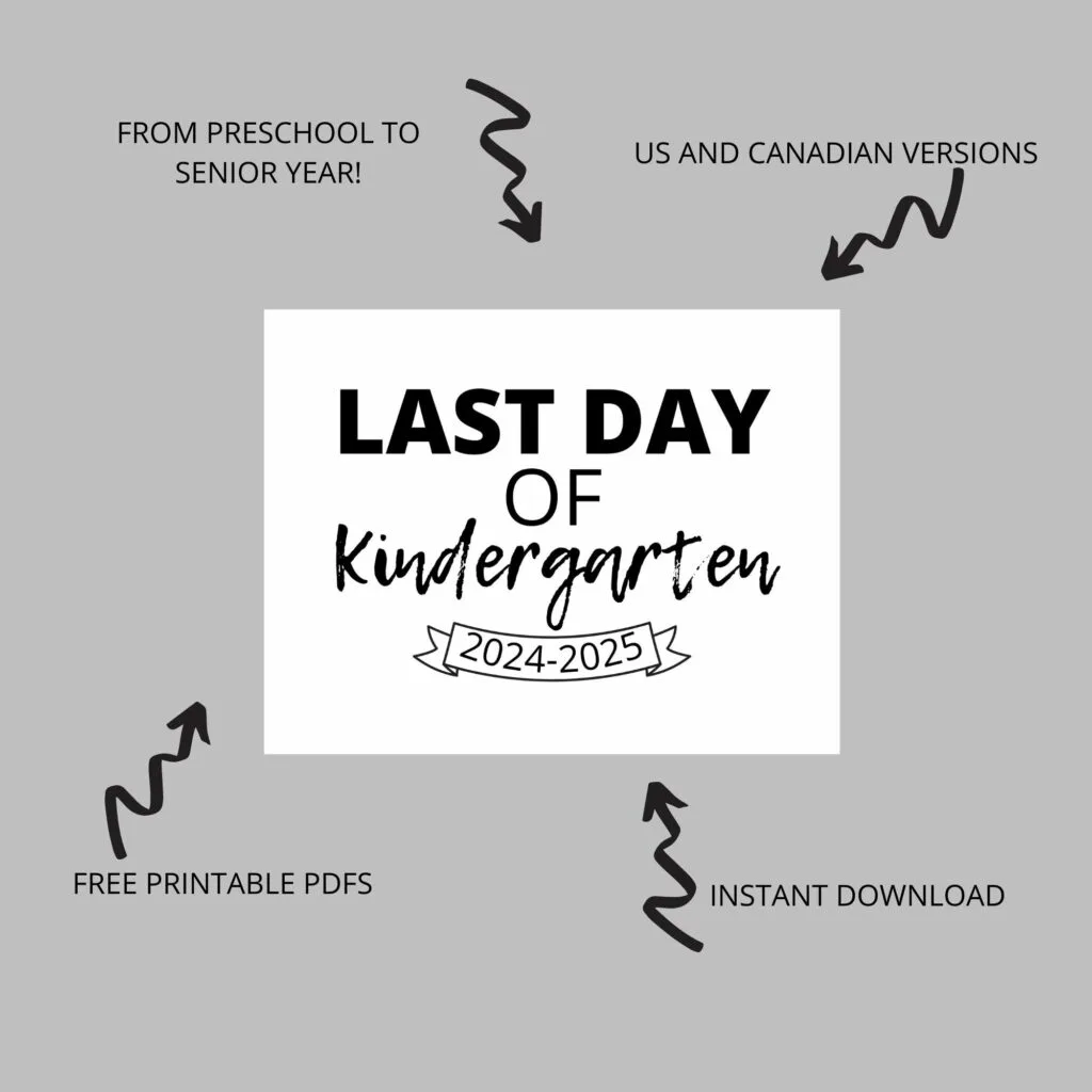 Last Day of School Free Printables