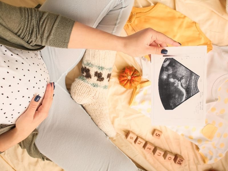 fall pregnancy announcement