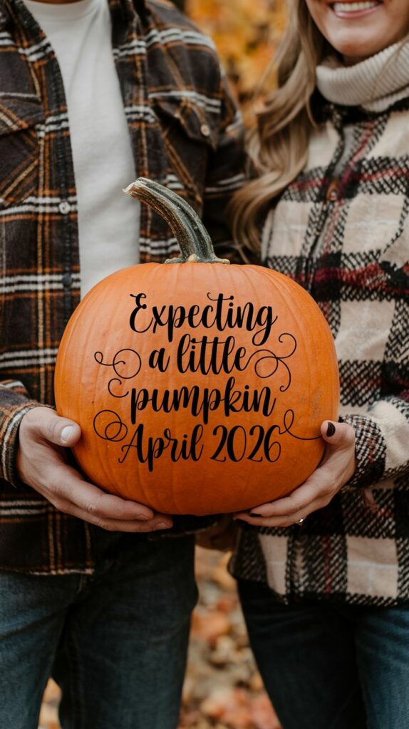 fall pregnancy announcement