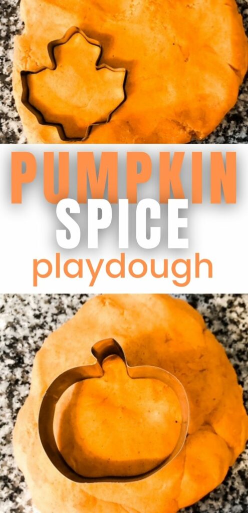 Pumpkin spice playdough