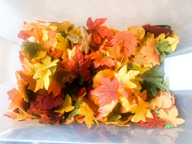 fall sensory bin