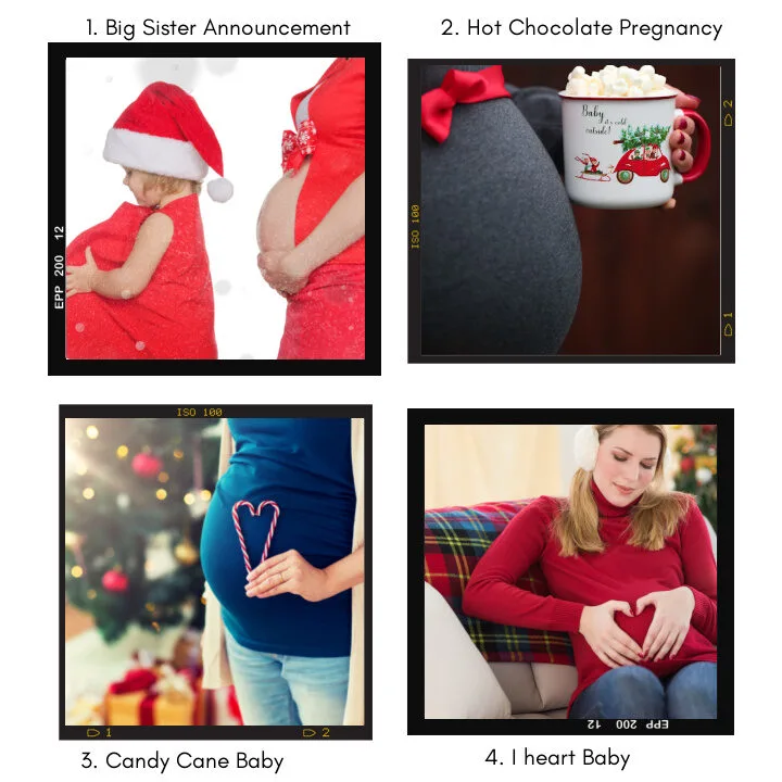 Christmas Pregnancy announcement photo ideas