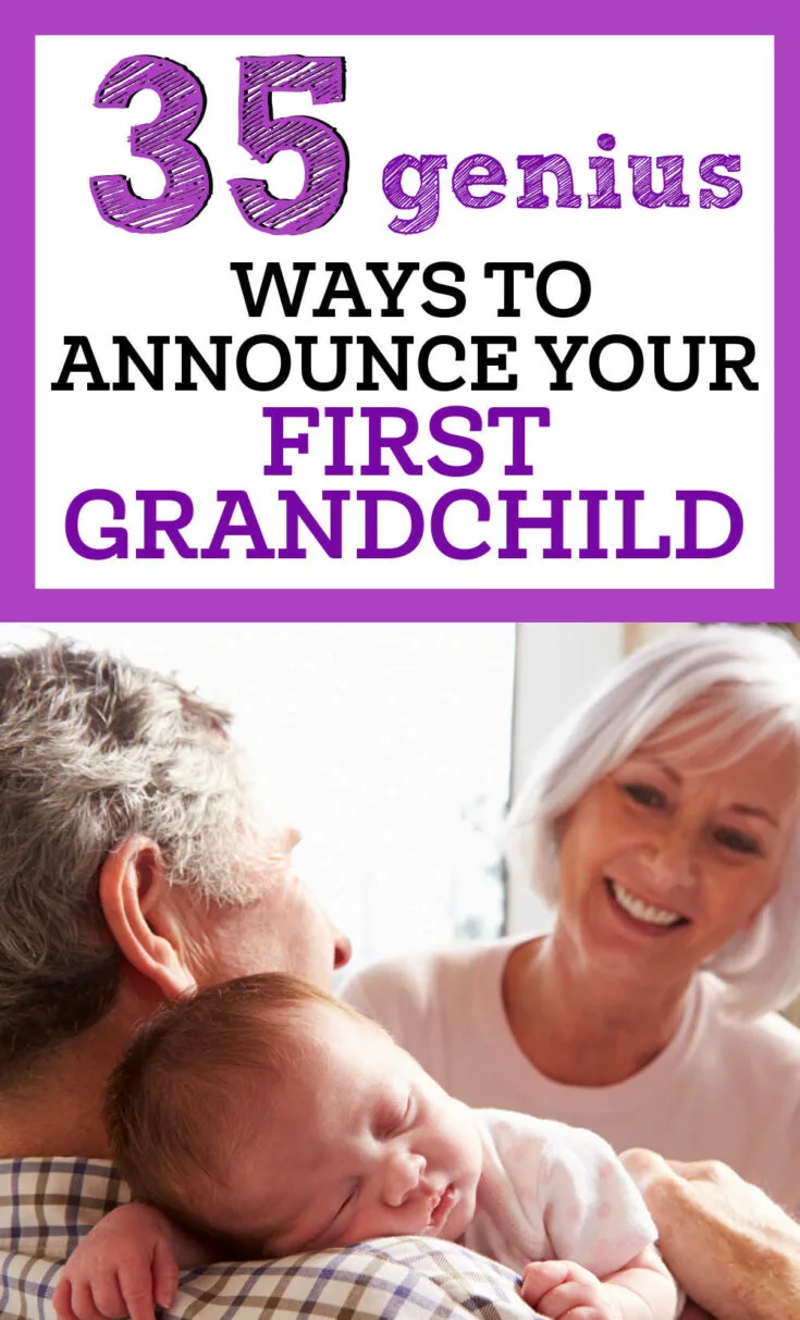 first grandchild announcement ideas