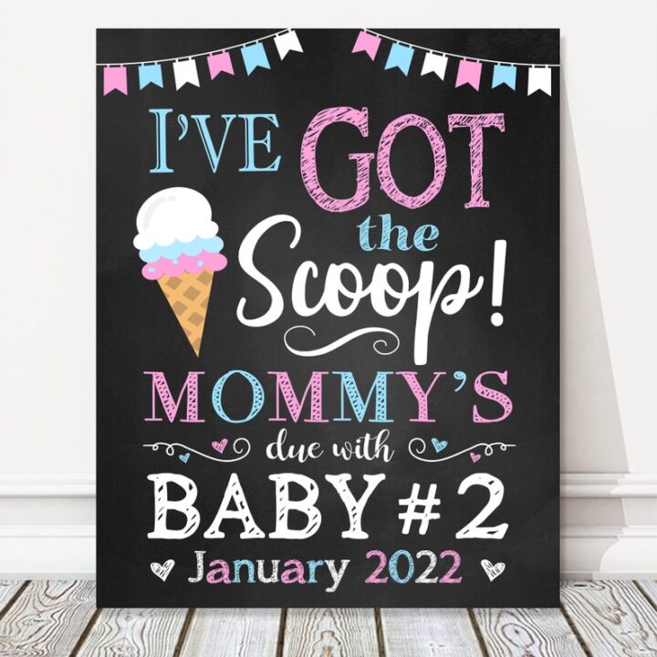 Ice cream sibling pregnancy announcement