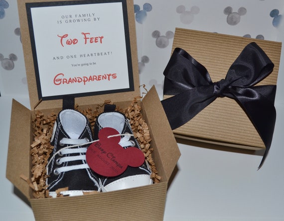 Disney pregnancy announcement gift box