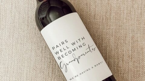 Image for Baby Announcement Wine Labels