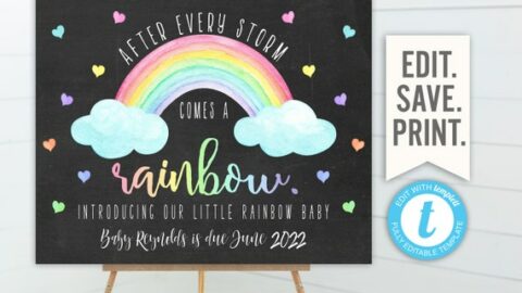 Image for Rainbow Pregnancy Announcement 