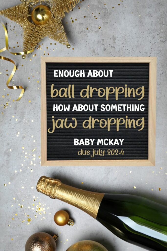 new year baby reveal