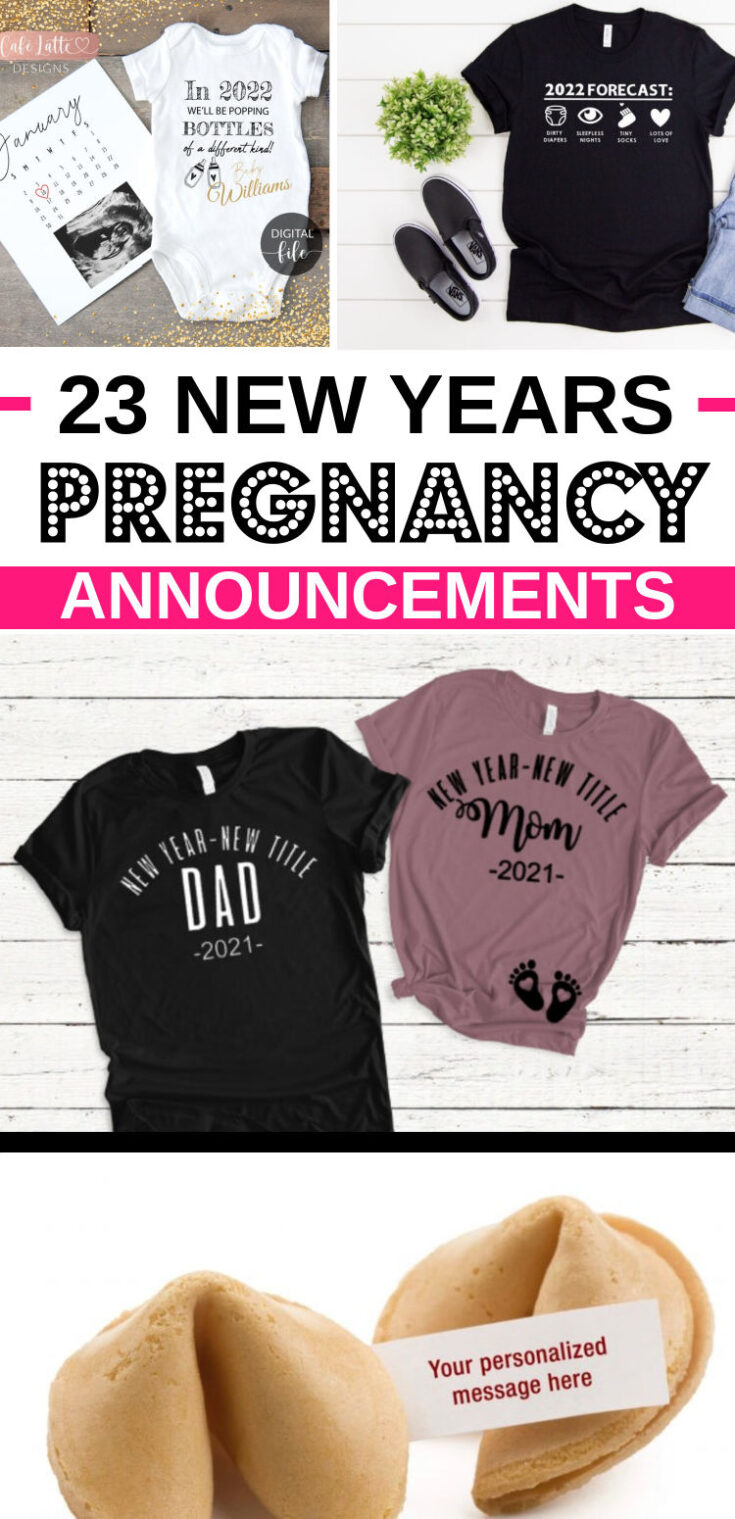 NEW YEARS PREGNANCY ANNOUNCEMENTS