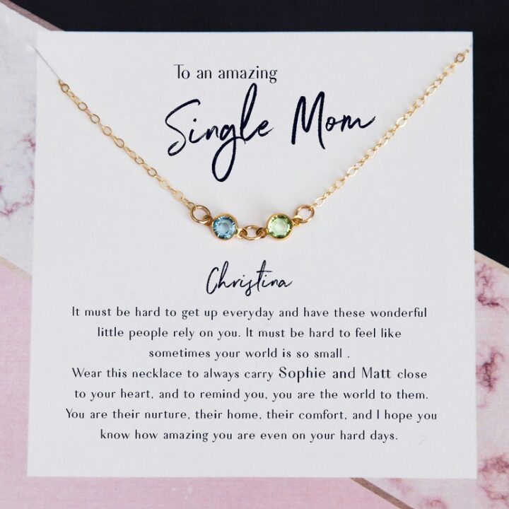 single mom gifts - a special necklace