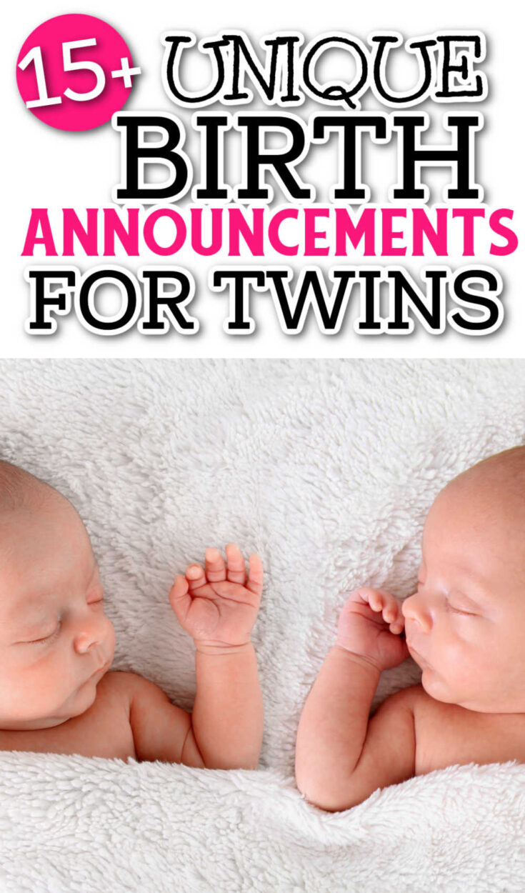 birth announcements for twins
