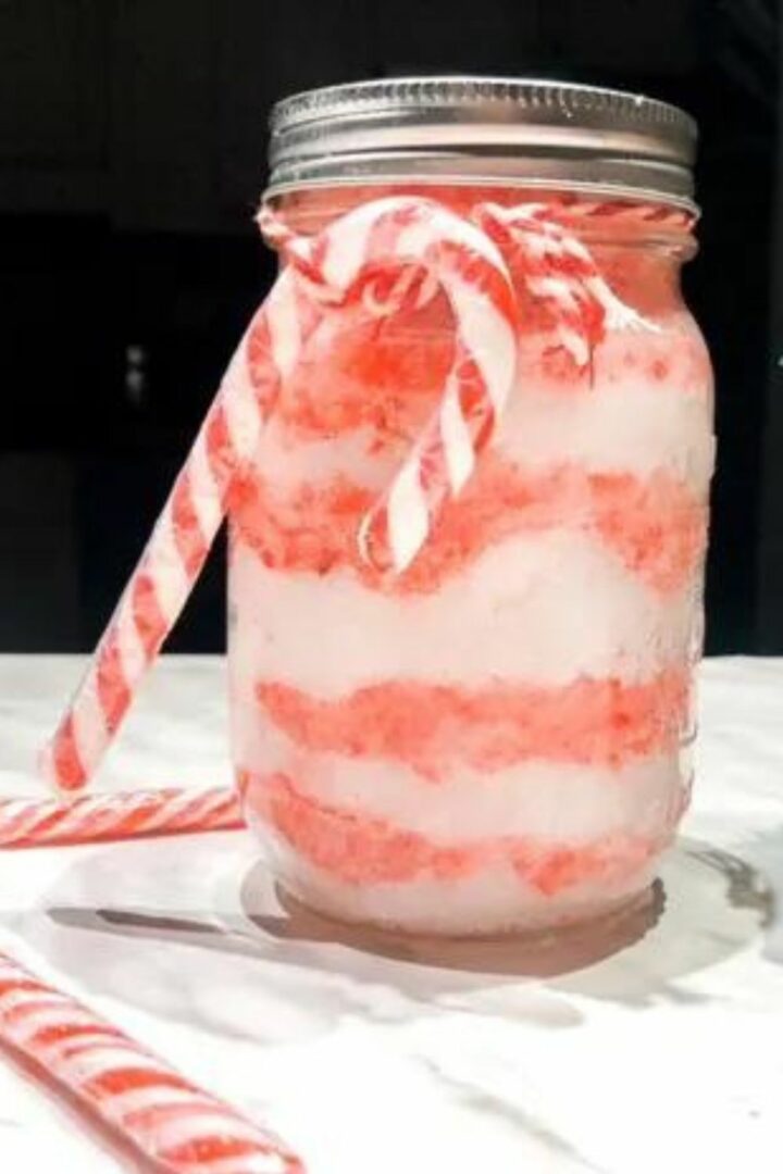Peppermint Sugar Scrub Recipe (Candy Cane Body Scrub)