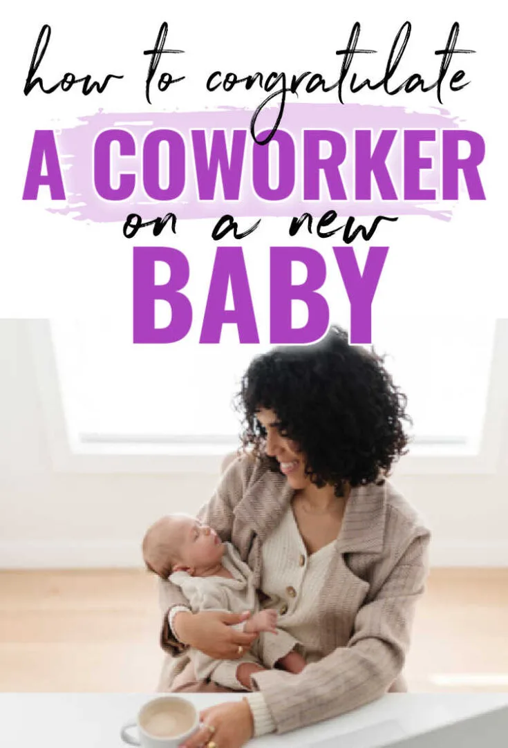 how to congratulate a coworker on a new baby
