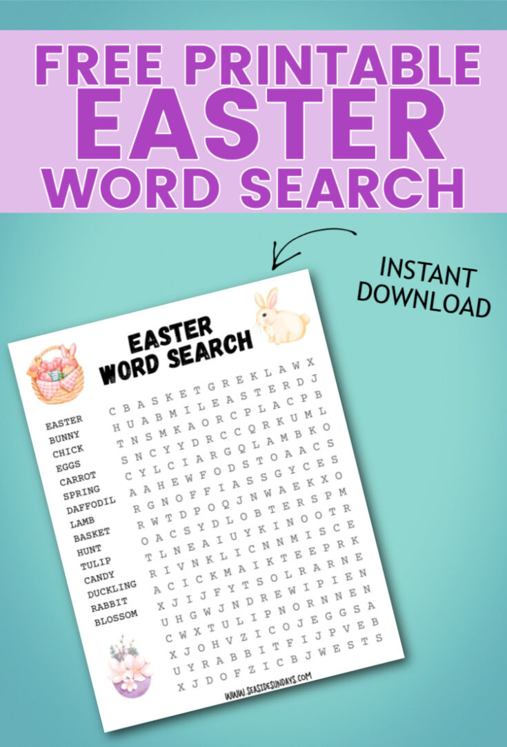 free printable Easter word Search