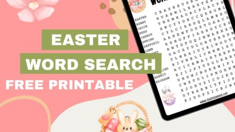 Easter word search printable