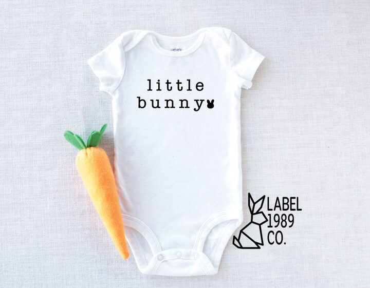 Little bunny onesie - baby's first Easter basket ideas