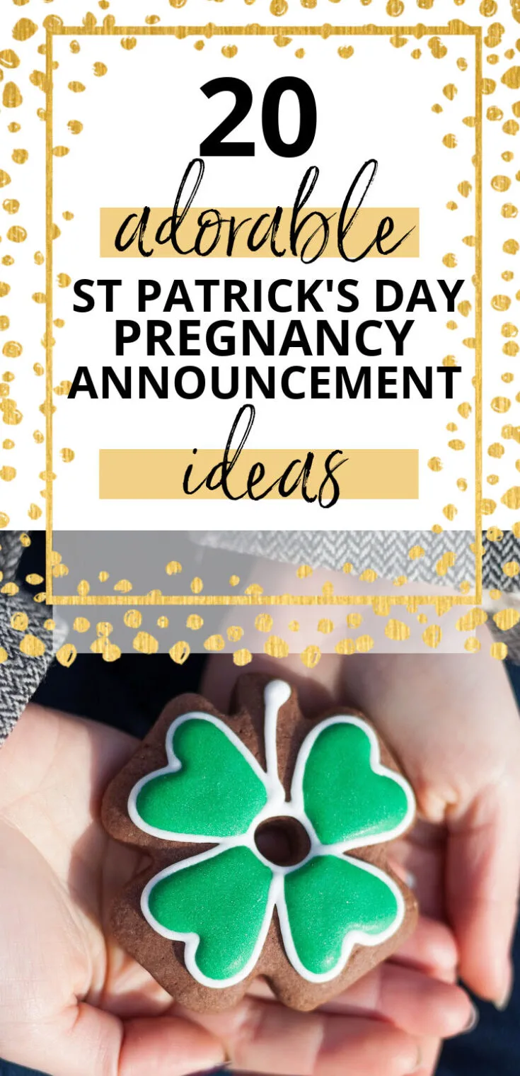 St Patrick's day Pregnancy Announcement ideas