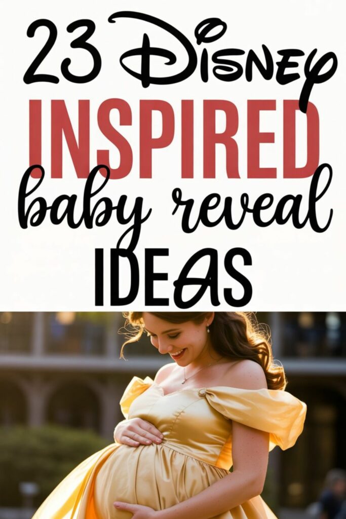Disney inspired pregnancy announcement ideas