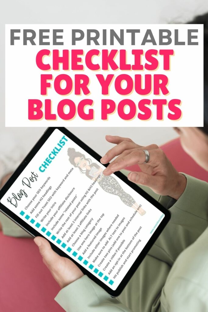 blog checklist
