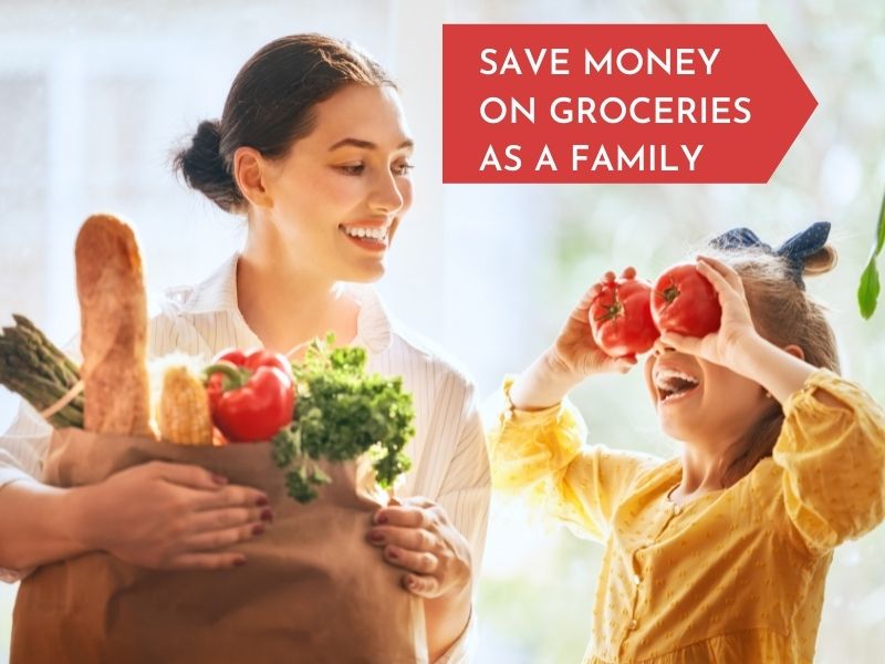 how to save money grocery shopping as a family