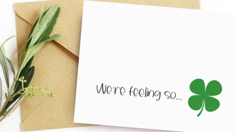Image for St Patrick's Day Pregnancy Announcement Card