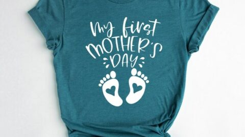 my first Mother's day t-shirt -Mother's Day Pregnancy Announcement Ideas