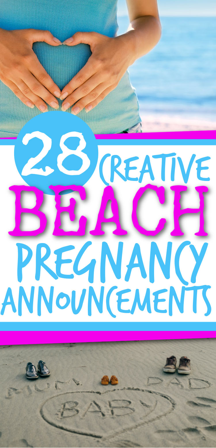 beach pregnancy announcement ideas