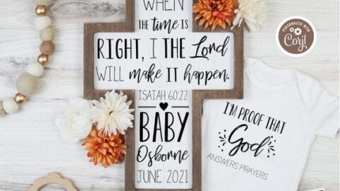 Christian pregnancy announcement after infertility