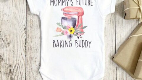Mommy's baking buddy onesie