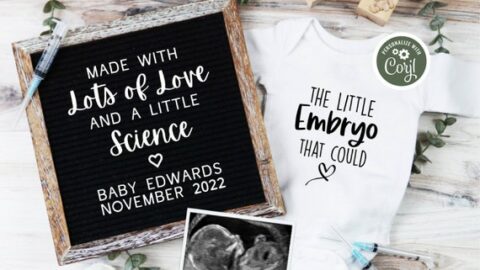 pregnancy announcement after infertility