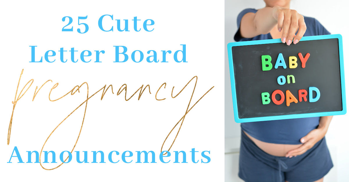 pregnancy letter board announcement