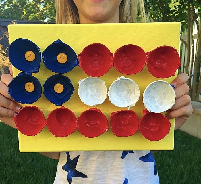 easy USA flag craft