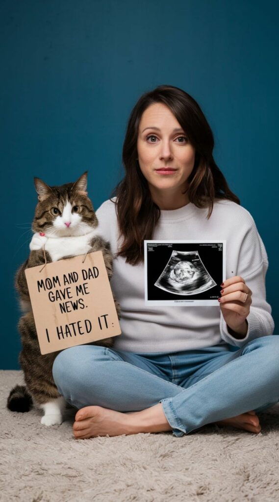 Cat pregnancy announcement ideas