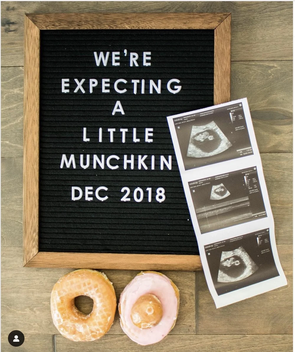 donut pregnancy announcement 