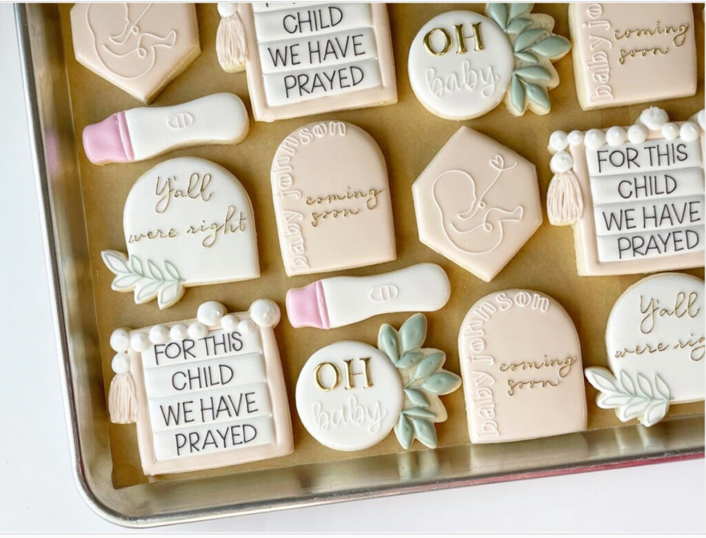 cookie pregnancy announcement