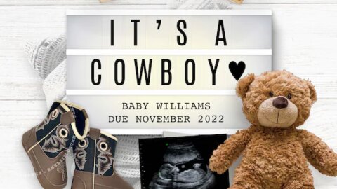 cowboy pregnancy announcement ideas
