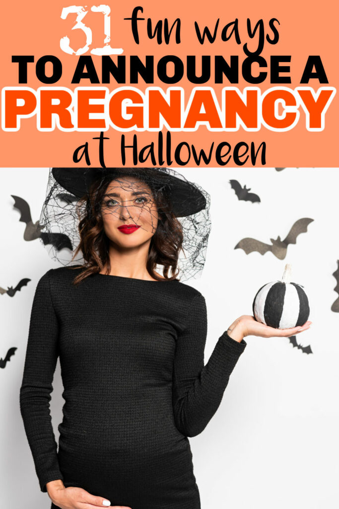 Halloween pregnancy announcements 