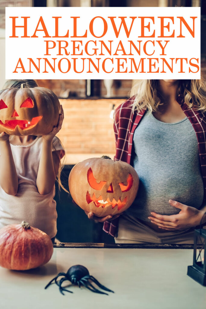 Halloween pregnancy announcement ideas